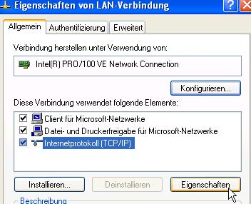 IP-Adresse �ndern