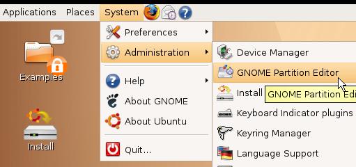 Gnome Partition Editor