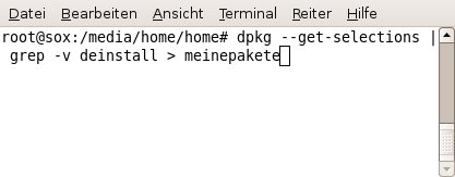 Ubuntu Software Pakete auf einen 2ten Rechner übertragen