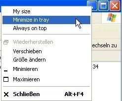 Preview Fenster beim minimieren in der Taskbar verschwinden lassen