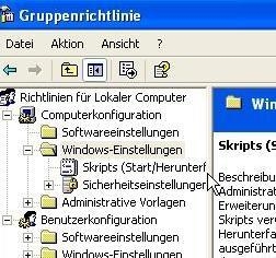 Preview Gruppenrichtlinie auch ohne Server gpedit.msc