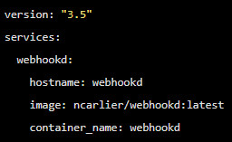Preview Docker WebHook Deamon: simple hook server for bash scripts