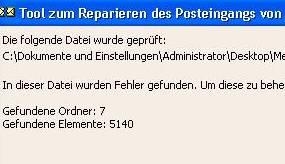 Preview Outlook pst Dateien reparieren