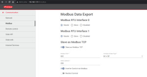 Preview Fronius: Read / Change settings via network: Modbus
