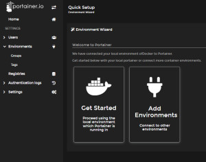 Preview Docker Container GUI graphical web interface with Portainer