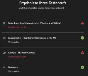 Preview [gelöst] Teams: Mikrofon oder Kamera: Funktioniert nicht