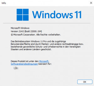 Preview Windows 11 22H2 (Build: 22621.1778) : aktuelle Version anzeigen