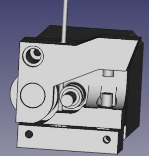 Preview 3D: direct extruder drive self printed