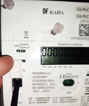 Preview Use smart meter of the network operator KAIFA MA309M