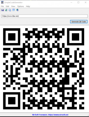 Preview getestet - kleines Tool um QR-Codes selbst zu erstellen: Nirsoft