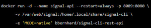Preview Send signal messages via script / API: signal-cli-rest-api