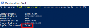 Preview Ping with Port | cmd vs. PowerShell: Test-Netconnection