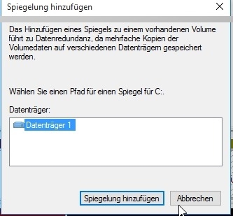 Preview Festplatte spiegeln Windows 10/11, Software Raid, Plex [erklärt]