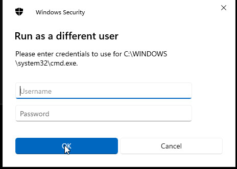 How to Run a Program as a Different User (RunAs) in Windows