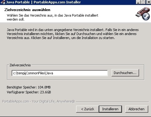 Preview Firefox und alte Java Version ohne Installation: Portable