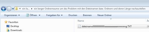 Preview lange Ordner und Dateinamen MAX_PATH