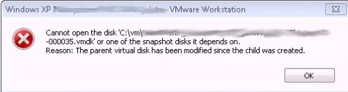 Preview File specified is not a virtual disk