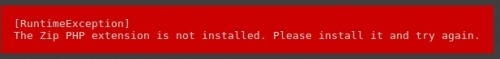 Preview Laravel new - Zip PHP extension is not installed